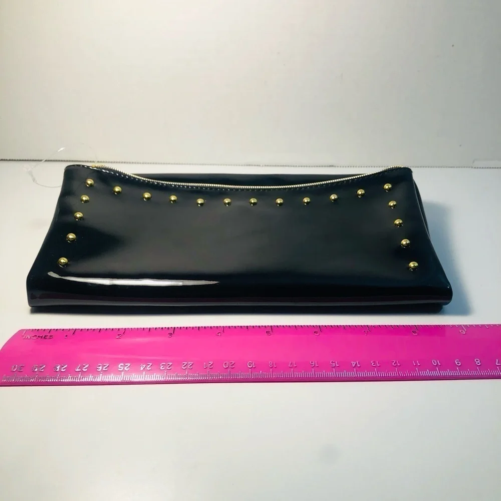 Estee Lauder Make-up Bag/ Clutch With Gold Studs Very Nice!